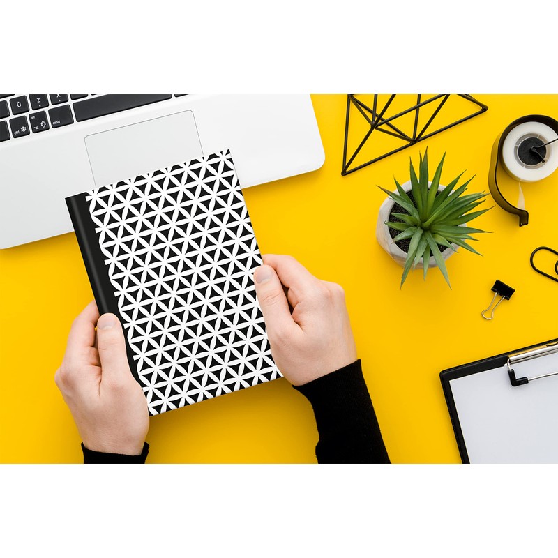 RNKVERLAG 46748 Notebook "Black & White Flowers" in DIN A5