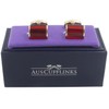 AUSCUFFLINKS 40th Anniversary Ruby Wedding Gift Husband | Cufflinks Gold