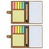 SWYYSGS Spiral Notebook Kraft Paper Cover Notepad with Pen, Sticky