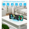 Zaxiva 3D LED Digital Alarm Clock, Table Clock, Digital Clock