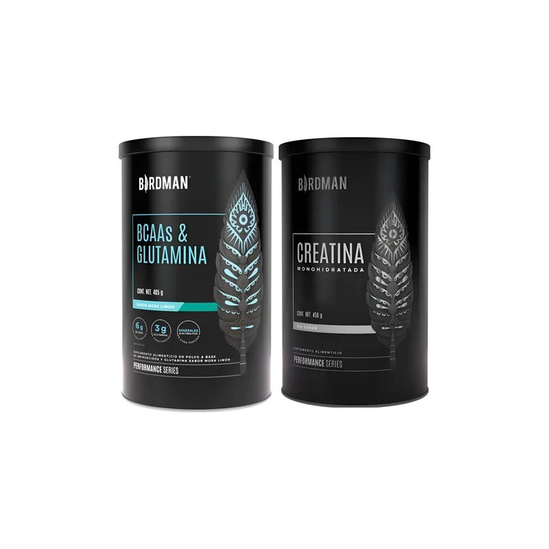 Birdman Bcaas Glutamina 405g Creatina Monohidratada 450g