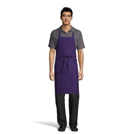 Uncommon Threads Unisex Restaurant Bib Apron, Purple, One Size