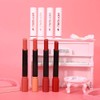 4pcs/set Lipstick Pack Set, Forma de Cigarrillo Mate de Larga