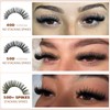 Geeneiya Volume Lash Clusters Kit with 16-18MM Spikes Eyelash Clusters