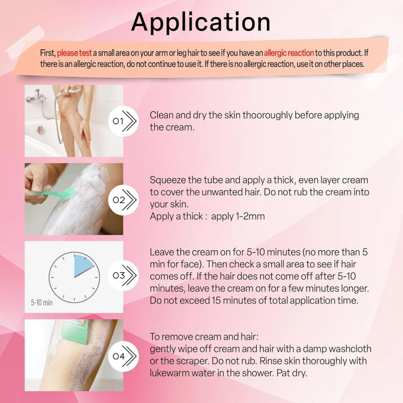 Crema Depilatoria Para Mujeres: Bikini Pubic & Áreas Íntimas