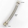 15mm x 1/2" BSP Short Flexible Braided Tap & Inlet
