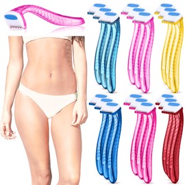 Honoson 16 Pcs Women's Disposable Bikini Razors, Sensitive Skin Shaving Kit with Protective Cover, Precision Trimmer for Beginners, Painless Hair Removal Travel & Gift Set(Multicolor)