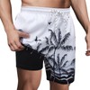 MEILONGER Mens Swim Shorts with Compression Liner 2 in 1