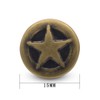 12 Pcs Bronze Jeans Button No Sew Replacement Buttons for