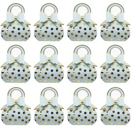 Wedding Gift Box 50 Pieces Gift Box Guest Gift Cardboard Small Candy Boxes Candy Box Favours Box for Table Decoration, Wedding, Christening Party, Birthday (Light Blue)