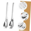 Vaguelly 1 Set Stainless Steel Salad Serving Spoons Long Handle