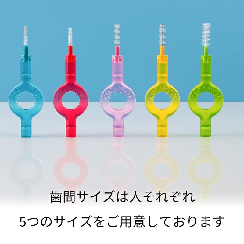 Claprocx Interdental Brush CPS07 (Red) Refill Set of 4 [Total