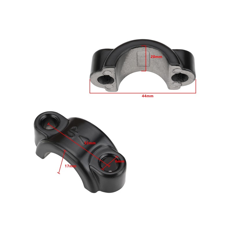 Create idea Pack of 2 M6 Brake Lever Clamp Aluminium