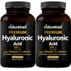 NatureBell 2 Pack Plant Based Hyaluronic Acid Supplements 250mg with