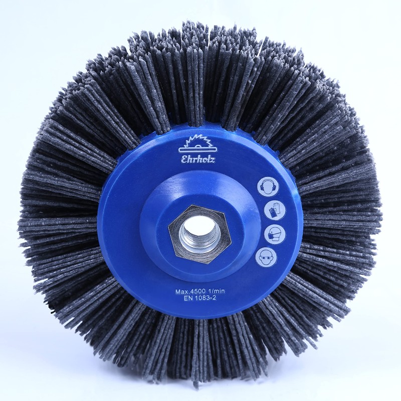 EHRHOLZ® Sanding Brush for Angle Grinders, 140 mm Diameter, Round