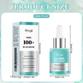 Hyaluronic Acid 100 Serum, Hyaluronic Moisturizing Hydratation,feuchtigkeitsspendendes Serum für das Gesicht,Hyaluronsäure, Niacinamid, Glashaut (30 ml)