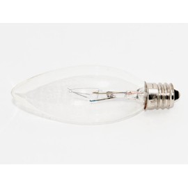 Bulbrite KR25CTC/25 25W Krystal Touch Torpedo Chandelier Bulb (B8), Candelabra Base