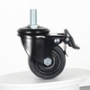 Heavy Duty Casters, M16x30mm Stem Casters Low Gravity Center Swivel