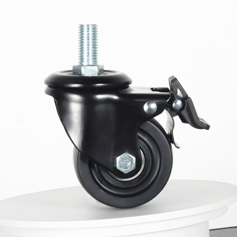 Heavy Duty Casters, M16x30mm Stem Casters Low Gravity Center Swivel