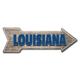 MightySkins Peel and Stick Art Removable Louisiana Decal Decor 24" Directional Sticker Vinyl Wall Decals