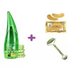 ML GEL ALOE Aloe Vera Sabila Gel Cicatriz + 5 Parches Ojeras + Rodillo