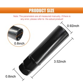 Large 6 Spline Tuner Lug Nut Key, Car Wheel Lock Removal Tool Replacement for Spline Lug Nut, Aftermarket Lug Nut Socket Key Tool for 21mm (13/16") and 22mm (7/8") Hex Socket Wrench (Large 6 Spline)