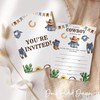 Kqfdr Cow Boy Baby Shower Invitations with Envelopes, 25 Sets,