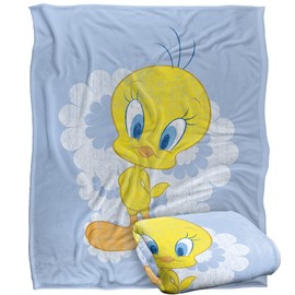 Looney Tunes Blanket, 50"x60", Retro Tweety Silky Touch Super Soft Throw