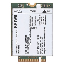 Replacement Wireless EM7455 for Dell DW5811e Qualcomm 4G LTE WWAN NGFF Card Module