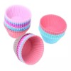 KFMX Moldes De Silicón Cupcakes Muffin Panques 24 Pzs Capacillos
