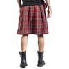 Banned Alternative Fear is Over Kilt Men's Mid-Length Skirt, Red,