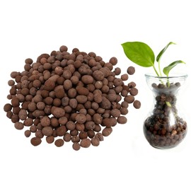 HOZEON 12LBS Natural Clay Pebbles, Expanded Clay Pebbles Hydroponic Rocks, Small LECA Clay Pebbles for Plants, Hydroponic Gardening, Orchids, Drainage, Decoration