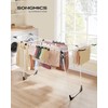 SONGMICS Clothes Drying Rack Foldable, Gullwing Laundry Drying Rack, Space-Saving,