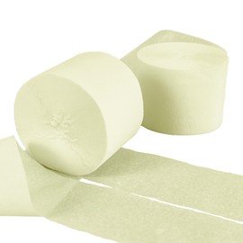 Crepe Paper Ivory Streamers Decors for Birthday Wedding Festival Ornament Graduation Colorful Candyland Party Backdrop, Rainbow DIY Supplies, Art Crafts