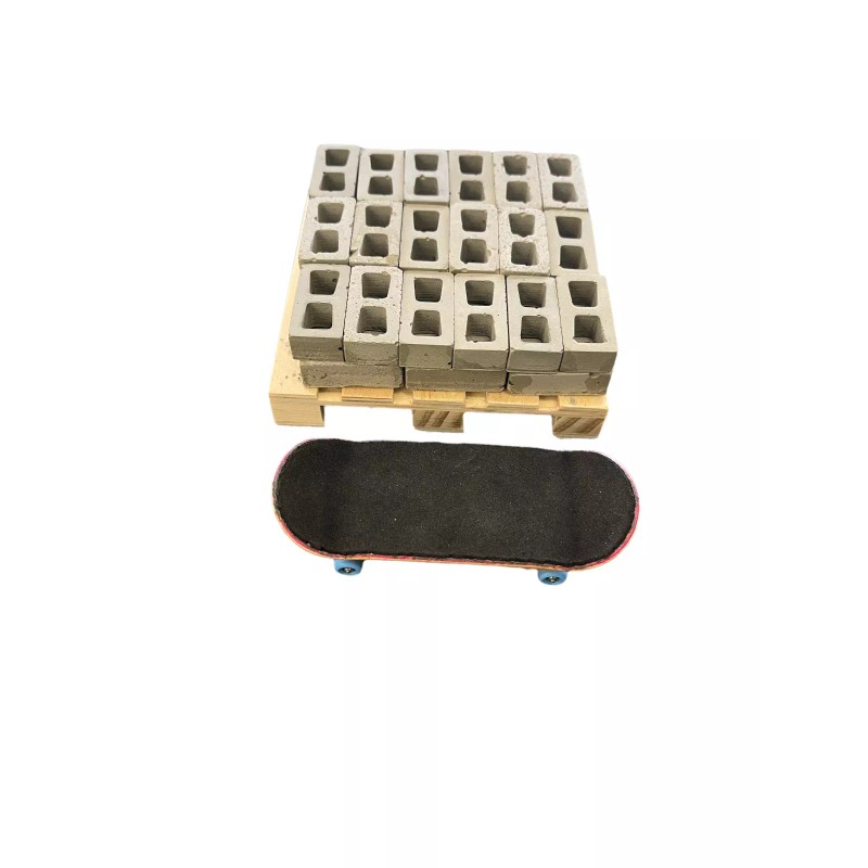 Fingerboarding Concrete Blocks and Pallet