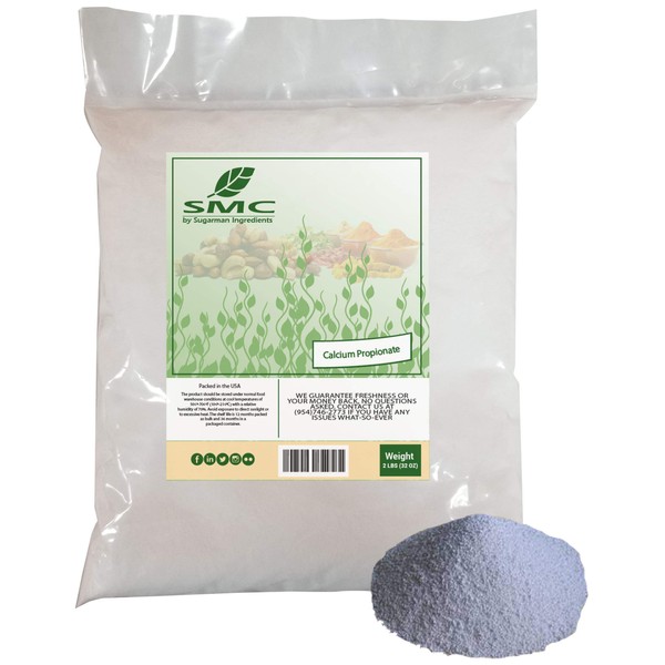 NatureJam Calcium Propionate Powder for Baking 2 Pounds Bulk Bag