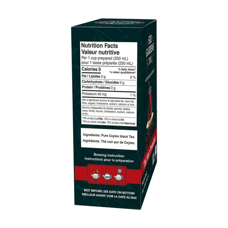 Sri Gardens Premium Black Tea, 400g Carton, 100% Pure Ceylon