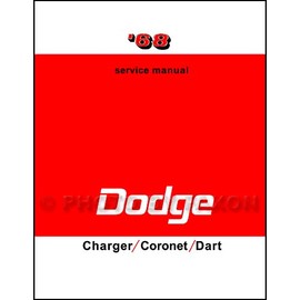 1968 Dodge Charger Coronet Dart Repair Shop Manual Reprint