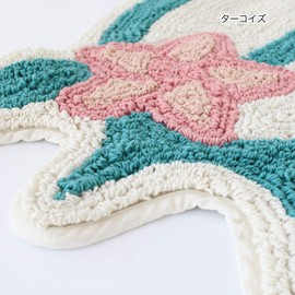 Tomo Corporation Interior Mat, Turquoise, Approx. 25.6 x 24.4 inches (65 x 62 cm)