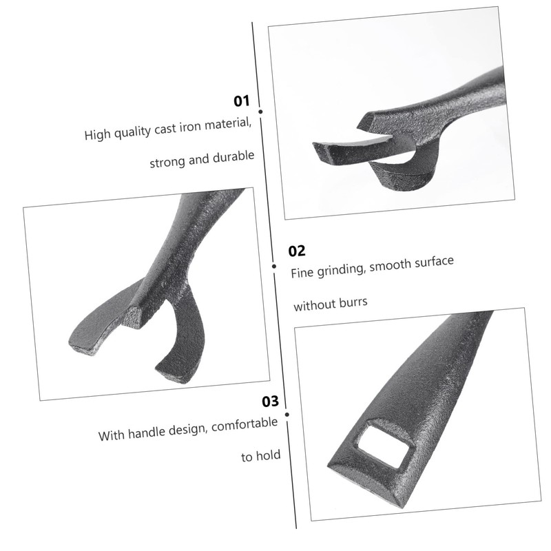Totority Cast Iron Teppanyaki Clip Scald Kitchen Tool for Safe