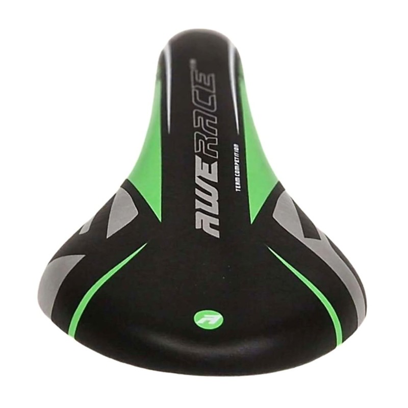 AWE® Junior MTB Bike Saddle Green/Pink/Black or Pink/Black/Silver