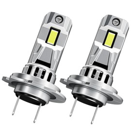 NOVCAPAR H7 Light Bulb,30,000LM Super Bright with Upgrade Chips, 6500K Cool White with Cooling Fan,Plug & Play, No Adapter Required, 1:1 Mini Size,IP68 Wateproof 50,000H long Lifespan, Pack of 2