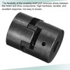 sourcing map Flexible Coupling Shaft 15 mm to 16 mm