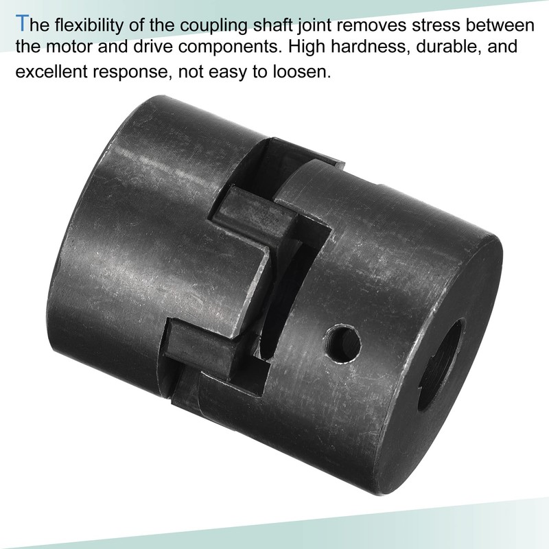sourcing map Flexible Coupling Shaft 15 mm to 16 mm