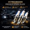 CCTECHMASS Iridium Spark Plugs 4 Pack | Fit for 2013-2018