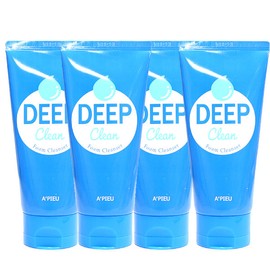 APIEU Deep Clean Foam Cleanser 130ml x 4 / 어퓨 딥 클린 폼 클렌저 130ml x 4개