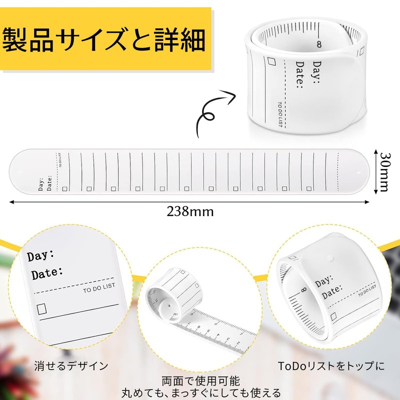 Wearable Memo, Wristband Memo, 2 Pack, Waterproof Notebook, Multiple Use