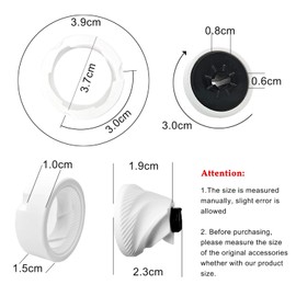 ROLMZJX Conical Grinder Burr Set Replacement, Conical Burr Coffee Grinder Accessories for most brands of manual coffee grinders on the market (1 Set)