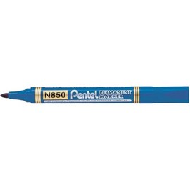 Pentel Permanent Markers Bullet Point - Blue (Pack of 12)