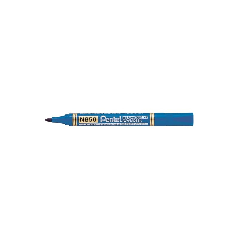 Pentel Permanent Markers Bullet Point - Blue (Pack of 12)